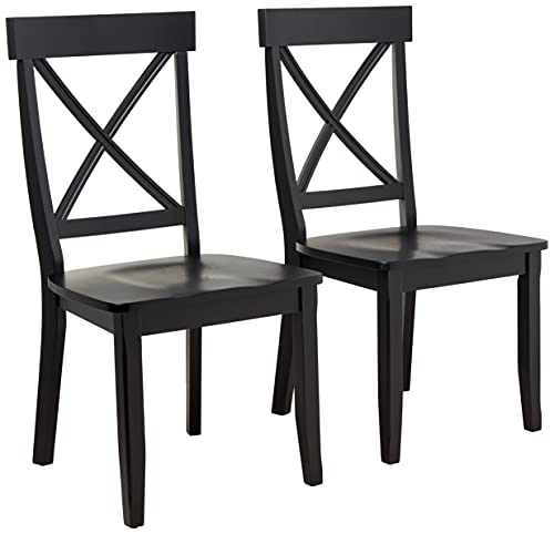 Homestyles Blair Dining Chair Pair, 18-4/5" W, 22-1/4" D, 38-3/8" H, Black Homestyles Blair Dining Chair Pair, 18-4/5" W, 22-1/4" D, 38-3/8" H, Black