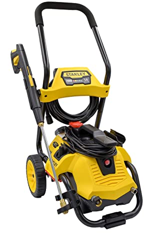 Stanley Electric Pressure Washer, SLP2050, 2-in-1 Mobile Cart or Detach Portable Use with Detergent Tank, 2050 Max PSI, 1.4 GPM, Great for Washing Cars Stanley Electric Pressure Washer, SLP2050, 2-in-1 Mobile Cart or Detach Portable Use with Detergent Tank, 2050 Max PSI, 1.4 GPM, Great for Washing Cars