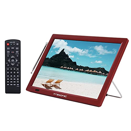 Trexonic Portable Rechargeable 14 Inch LED TV with HDMI, SD/MMC, USB, VGA, AV in/Out and Built-in Digital Tuner Trexonic Portable Rechargeable 14 Inch LED TV with HDMI, SD/MMC, USB, VGA, AV in/Out and Built-in Digital Tuner