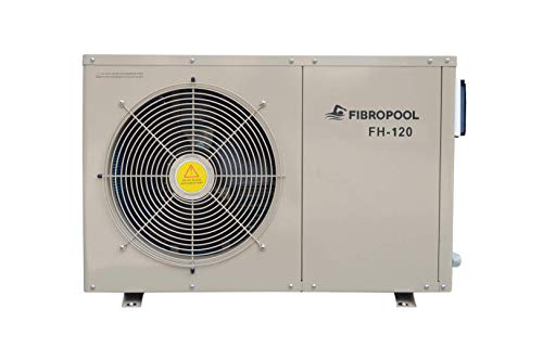 FibroPool Swimming Pool Heat Pump - FH120 20,000 BTU - for Above and In Ground Pools and Spas - High Efficiency, All Electric Heater - No Natural Gas or Propane Needed FibroPool Swimming Pool Heat Pump - FH120 20,000 BTU - for Above and In Ground Pools and Spas - High Efficiency, All Electric Heater - No Natural Gas or Propane Needed