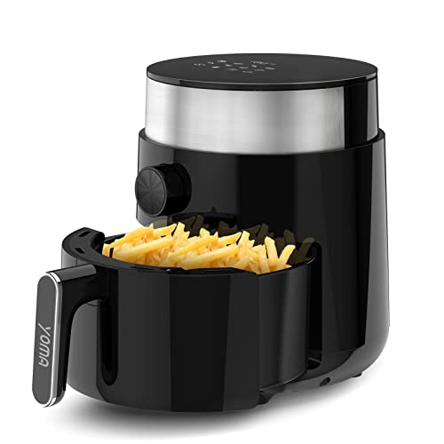 Small Air Fryer for Two People, YOMA 2.6 Qt Small Airfryer with Temperature,1200 Watt,Non-stick Fry Basket, 8 Recipe Guide, Auto Shut Off, Oil-less Healthy Mini Air Fryer for Dorm , Kitchen, Office, RV , Camping Small Air Fryer for Two People, YOMA 2.6 Qt Small Airfryer with Temperature,1200 Watt,Non-stick Fry Basket, 8 Recipe Guide, Auto Shut Off, Oil-less Healthy Mini Air Fryer for Dorm , Kitchen, Office, RV , Camping