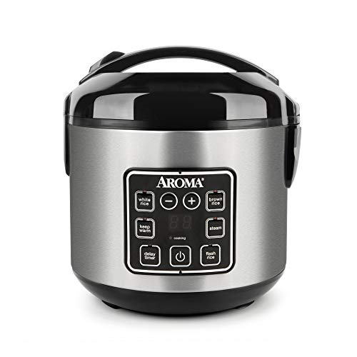 Aroma Housewares ARC-914SBD Digital Cool-Touch Rice Grain Cooker and Food Steamer, Stainless, Silver, 4-Cup (Uncooked) / 8-Cup (Cooked) Aroma Housewares ARC-914SBD Digital Cool-Touch Rice Grain Cooker and Food Steamer, Stainless, Silver, 4-Cup (Uncooked) / 8-Cup (Cooked)