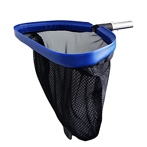 Poolvio Professional Heavy Duty Swimming Pool Leaf Skimmer Rake with Deep Double-Stitched Net Bag, Aluminum Frame & Handle for Faster Cleaning & Easier Debris Pickup and Removal Poolvio Professional Heavy Duty Swimming Pool Leaf Skimmer Rake with Deep Double-Stitched Net Bag, Aluminum Frame & Handle for Faster Cleaning & Easier Debris Pickup and Removal
