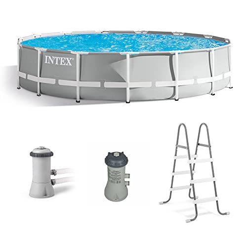 Intex 15’ x 42” Prism Frame Above Ground Swimming Pool Set and Pool Filter Pump Intex 15’ x 42” Prism Frame Above Ground Swimming Pool Set and Pool Filter Pump