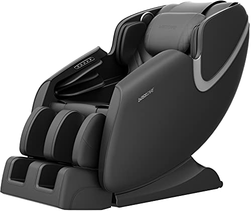 BOSSCARE Massage Chair Recliner with Zero Gravity, Full Body Airbag Easy to Assemble with Bluetooth Speaker, Foot Roller Black BOSSCARE Massage Chair Recliner with Zero Gravity, Full Body Airbag Easy to Assemble with Bluetooth Speaker, Foot Roller Black