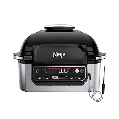 Ninja FoodiLG450 5-in-1, 4-qt. Air Fryer, Roast, Bake, Dehydrate Indoor Electric Grill (Renewed) Ninja FoodiLG450 5-in-1, 4-qt. Air Fryer, Roast, Bake, Dehydrate Indoor Electric Grill (Renewed)
