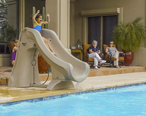 S.R. Smith 660-209-5820 SlideAway Removable In-Ground Pool Slide, Gray S.R. Smith 660-209-5820 SlideAway Removable In-Ground Pool Slide, Gray