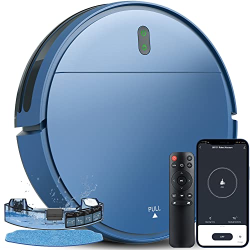 Robot Vacuum and Mop Combo, Robot Vacuum Cleaner and Smart Robotic Vacuums Compatible with WiFi/ APP/ Alexa, Mopping System Scheduling for Pet Hair, Hard-Floor and Carpet(Royal-Blue) Robot Vacuum and Mop Combo, Robot Vacuum Cleaner and Smart Robotic Vacuums Compatible with WiFi/ APP/ Alexa, Mopping System Scheduling for Pet Hair, Hard-Floor and Carpet(Royal-Blue)