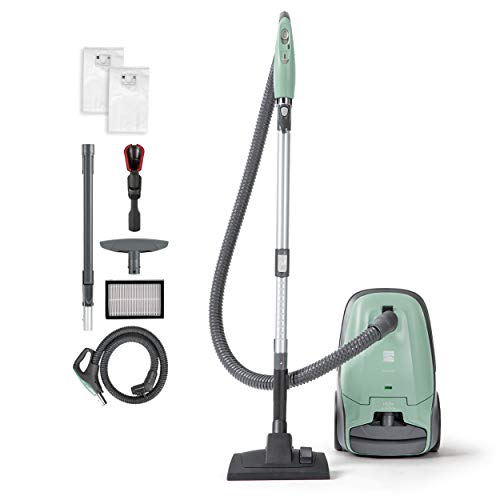 Kenmore pet Friendly Lightweight Bagged Canister Vacuum Cleaner with Extended telescoping Wand, HEPA Filter, Retractable Cord, and 2 Cleaning Tools, Green Kenmore pet Friendly Lightweight Bagged Canister Vacuum Cleaner with Extended telescoping Wand, HEPA Filter, Retractable Cord, and 2 Cleaning Tools, Green