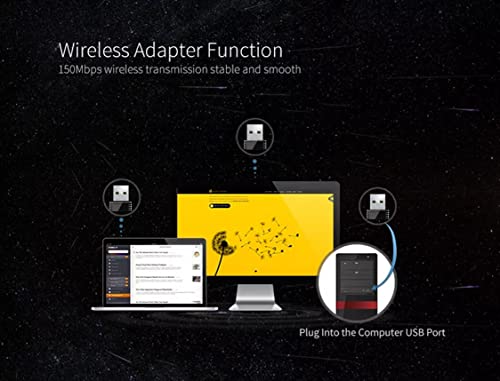 WiFi USB Adapter for PC & Raspberry PI WiFi Dongle - USB WiFi Adapter for Desktop PC 150Mbps 2.4GHz Wireless Wi-Fi USB Receiver Booster Laptop Desktop PC Network USB WiFi Wireless LAN 802.11 n/g/b WiFi USB Adapter for PC & Raspberry PI WiFi Dongle - USB WiFi Adapter for Desktop PC 150Mbps 2.4GHz Wireless Wi-Fi USB Receiver Booster Laptop Desktop PC Network USB WiFi Wireless LAN 802.11 n/g/b