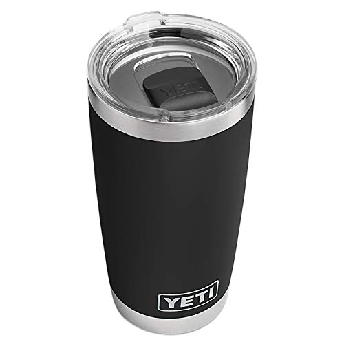YETI Rambler 20 oz Tumbler, Stainless Steel, Vacuum Insulated with MagSlider Lid, Black YETI Rambler 20 oz Tumbler, Stainless Steel, Vacuum Insulated with MagSlider Lid, Black