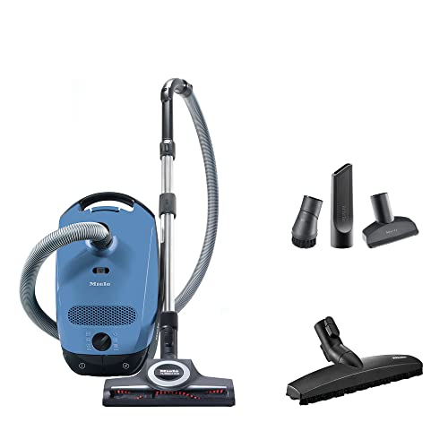 Miele Classic C1 Turbo Team Bagged Canister Vacuum, Tech Blue Miele Classic C1 Turbo Team Bagged Canister Vacuum, Tech Blue