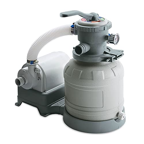 Summer Waves P53ST1100 Universal 10 Inch Sand Filter Pump Pool Cleaning System with 6 Function Handle for Above Ground Swimming Pool Summer Waves P53ST1100 Universal 10 Inch Sand Filter Pump Pool Cleaning System with 6 Function Handle for Above Ground Swimming Pool
