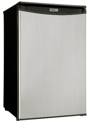 Danby DAR044A4BSLDD-6 4.4 Cu.Ft. Mini Fridge, Compact All Refrigerator for Bedroom, Living Room, Bar, Dorm, Kitchen-in Stainless Steel Look, Stainless Danby DAR044A4BSLDD-6 4.4 Cu.Ft. Mini Fridge, Compact All Refrigerator for Bedroom, Living Room, Bar, Dorm, Kitchen-in Stainless Steel Look, Stainless
