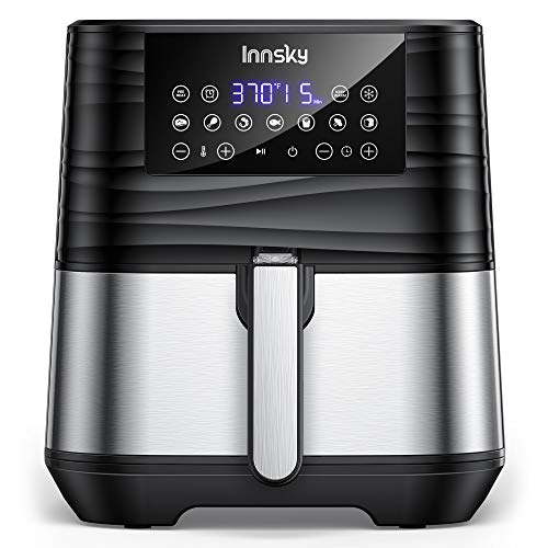 Innsky Air Fryer XL 5.8 QT, 【2022 Upgraded】 11 in 1 Oilless Air Fryers Oven, Easy One Touch Screen with Preheat & Delay Start, ETL Listed, Airfryer 1700W for Air Fry, Roast, Bake, Grill, Recipe Book Innsky Air Fryer XL 5.8 QT, 【2022 Upgraded】 11 in 1 Oilless Air Fryers Oven, Easy One Touch Screen with Preheat & Delay Start, ETL Listed, Airfryer 1700W for Air Fry, Roast, Bake, Grill, Recipe Book