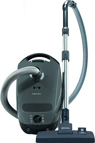 Miele Classic C1 Pure Suction Bagged Canister Vacuum, Graphite Grey - Portable, Household Miele Classic C1 Pure Suction Bagged Canister Vacuum, Graphite Grey - Portable, Household