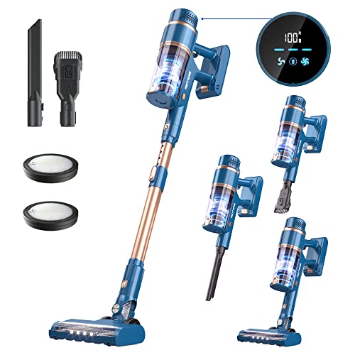 Cordless Vacuum Cleaner, 28Kpa Brushless Motor Cordless Stick Vacuum,Digital Touchscreen&Rechargeable, 6 in 1 Lightweight Vacuum for Hardwood Floor Hair-P2 Cordless Vacuum Cleaner, 28Kpa Brushless Motor Cordless Stick Vacuum,Digital Touchscreen&Rechargeable, 6 in 1 Lightweight Vacuum for Hardwood Floor Hair-P2