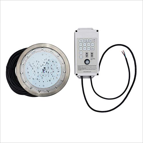 Poolexa SS1050X 10 Inch Large LED Multicolor Inground Pool Light with 50 Foot Cord for Wet Niche (Controller Included) Poolexa SS1050X 10 Inch Large LED Multicolor Inground Pool Light with 50 Foot Cord for Wet Niche (Controller Included)
