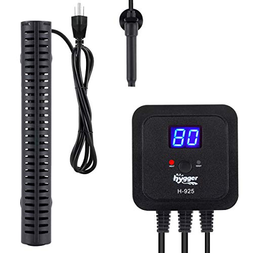 hygger 500W Aquarium Heater for Fresh-Water Salt-Water, with External Digital Display Thermostat Controller and Thermometer, Auto Quartz Submersible Heater for Fish Tank 60-120 Gallon hygger 500W Aquarium Heater for Fresh-Water Salt-Water, with External Digital Display Thermostat Controller and Thermometer, Auto Quartz Submersible Heater for Fish Tank 60-120 Gallon