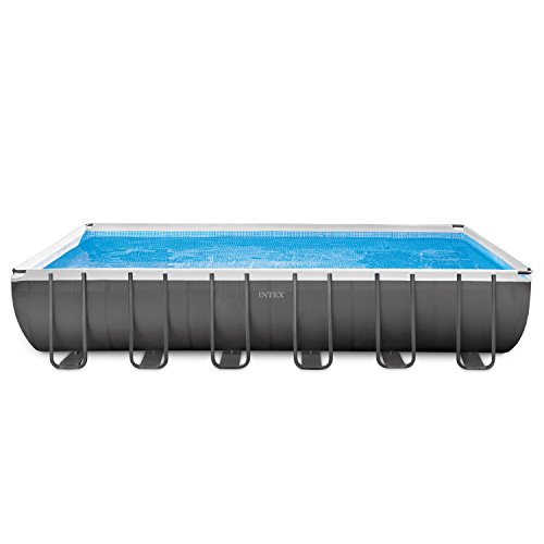 Intex 24ft X 12ft X 52in Ultra Frame Rectangular Pool Set with Sand Filter Pump, Ladder, Ground Cloth & Pool Cover Intex 24ft X 12ft X 52in Ultra Frame Rectangular Pool Set with Sand Filter Pump, Ladder, Ground Cloth & Pool Cover