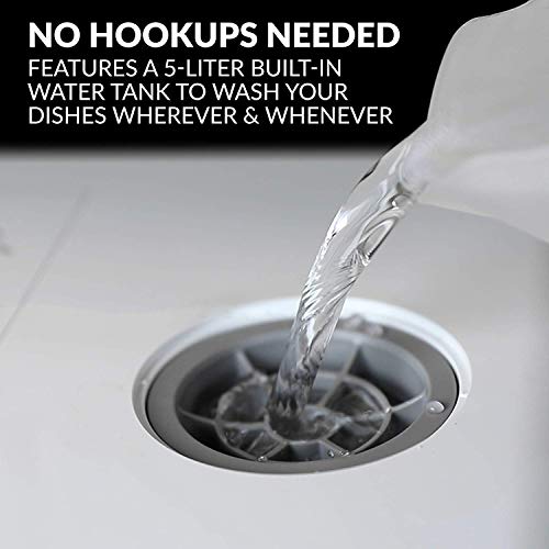 Farberware FDW05ASBWHA Complete Portable Countertop Dishwasher with 5-Liter Built-in Water Tank, 5 Programs, Baby Care, Glass & Fruit Wash-Black/White Farberware FDW05ASBWHA Complete Portable Countertop Dishwasher with 5-Liter Built-in Water Tank, 5 Programs, Baby Care, Glass & Fruit Wash-Black/White