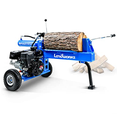 Landworks Log Splitter Portable 20 Ton Rapid Auto Return Ram System Bucher Gear Pump 7HP Engine Horizontal Full Beam Steel Wedge Firewood Splitting Forestry Harvesting Landworks Log Splitter Portable 20 Ton Rapid Auto Return Ram System Bucher Gear Pump 7HP Engine Horizontal Full Beam Steel Wedge Firewood Splitting Forestry Harvesting