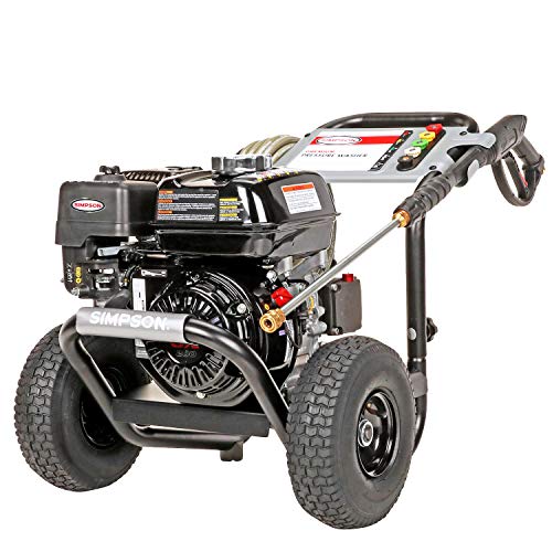 SIMPSON Cleaning PS3228 PowerShot 3300 PSI Gas Pressure Washer, 2.5 GPM, Honda GX200 Engine, Includes Spray Gun and Extension Wand, 5 QC Nozzle Tips, 5/16-inch x 25-foot MorFlex Hose SIMPSON Cleaning PS3228 PowerShot 3300 PSI Gas Pressure Washer, 2.5 GPM, Honda GX200 Engine, Includes Spray Gun and Extension Wand, 5 QC Nozzle Tips, 5/16-inch x 25-foot MorFlex Hose