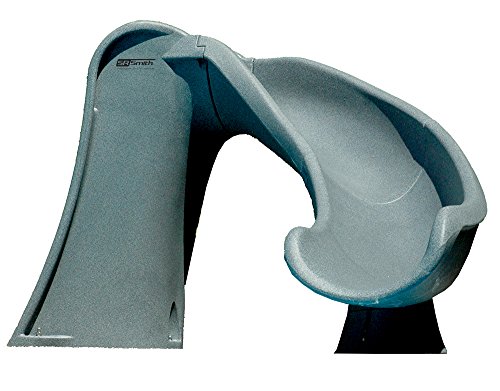 S.R. Smith 698-209-58124 Cyclone Right Curve Pool Slide, Gray Granite S.R. Smith 698-209-58124 Cyclone Right Curve Pool Slide, Gray Granite