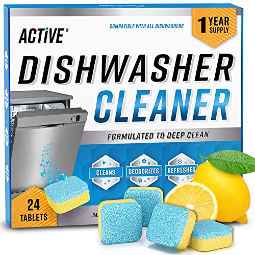 Dishwasher Cleaner And Deodorizer Tablets - 24 Pack Deep Cleaning Descaler Pods Formulated To Clean Dish Washer Machine, Heavy Duty And Septic Safe, Natural Remover For Limescale, Hard Water, Calcium, Odor, Smell - 12 Month Supply Dishwasher Cleaner And Deodorizer Tablets - 24 Pack Deep Cleaning Descaler Pods Formulated To Clean Dish Washer Machine, Heavy Duty And Septic Safe, Natural Remover For Limescale, Hard Water, Calcium, Odor, Smell - 12 Month Supply