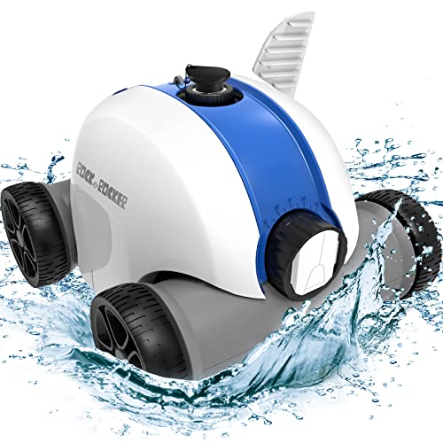 Cordless Robotic Pool Cleaner, Automatic Pool Vacuum with 60-90 Mins Working Time, Rechargeable Battery, IPX8 Waterproof for Above/In-Ground Swimming Pools Up to 861 Sq Ft Cordless Robotic Pool Cleaner, Automatic Pool Vacuum with 60-90 Mins Working Time, Rechargeable Battery, IPX8 Waterproof for Above/In-Ground Swimming Pools Up to 861 Sq Ft