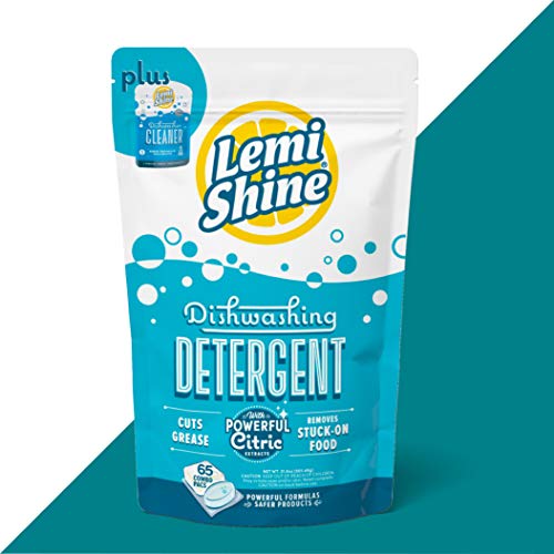Lemi Shine Natural Dishwasher Pods | All-In-One Powder & Gel Dishwasher Detergent Pods with Powerful Citric Acid | Includes Bonus Pack of Dishwasher Cleaner | Eco Friendly Dish Wash Cleaning Supplies, 65 Count Lemi Shine Natural Dishwasher Pods | All-In-One Powder & Gel Dishwasher Detergent Pods with Powerful Citric Acid | Includes Bonus Pack of Dishwasher Cleaner | Eco Friendly Dish Wash Cleaning Supplies, 65 Count