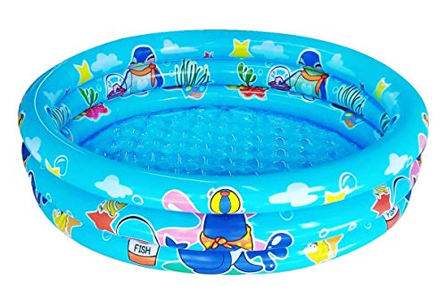 3 Rings Kiddie Pool for Toddler, 48”X12”,Kids Swimming Pool, Inflatable Baby Ball Pit Pool, Small Infant Pool (Blue) 3 Rings Kiddie Pool for Toddler, 48”X12”,Kids Swimming Pool, Inflatable Baby Ball Pit Pool, Small Infant Pool (Blue)