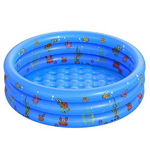 Garden Round Inflatable Baby Swimming Pool, Portable Inflatable Child/Children Little Pump Pool,Kiddie Paddling Pool Indoor&Outdoor Toddler Water Game Play Center for Kids/Girl/Boy Garden Round Inflatable Baby Swimming Pool, Portable Inflatable Child/Children Little Pump Pool,Kiddie Paddling Pool Indoor&Outdoor Toddler Water Game Play Center for Kids/Girl/Boy