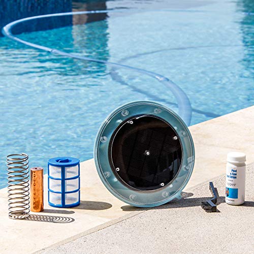 XtremepowerUS 90120 System Reduces Chlorine Algae Purifier Pool Solar Ionizer, Blue XtremepowerUS 90120 System Reduces Chlorine Algae Purifier Pool Solar Ionizer, Blue