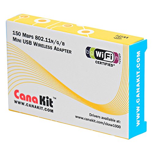 CanaKit Raspberry Pi WiFi Wireless Adapter / Dongle (802.11 n/g/b 150 Mbps) CanaKit Raspberry Pi WiFi Wireless Adapter / Dongle (802.11 n/g/b 150 Mbps)
