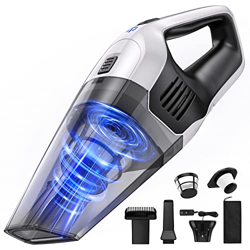 Cordless Handheld Vacuum Cleaner, 8000Pa Strong Suction Hand Held Vacuum with 25-30Mins Long Runtime Rechargeable Battery Lightweight Hand Vacuum for Home and Car Carpet Stairs Pet Hair Deep Cleaning Cordless Handheld Vacuum Cleaner, 8000Pa Strong Suction Hand Held Vacuum with 25-30Mins Long Runtime Rechargeable Battery Lightweight Hand Vacuum for Home and Car Carpet Stairs Pet Hair Deep Cleaning