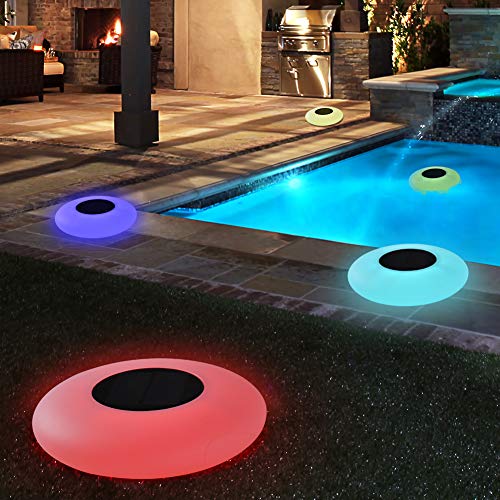 Swimming Pool Lights Solar Floating Light with Multi-Color LED Waterproof Outdoor Garden Lights… Swimming Pool Lights Solar Floating Light with Multi-Color LED Waterproof Outdoor Garden Lights…