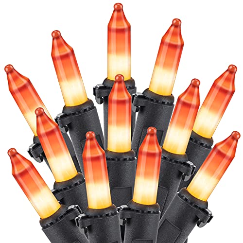 Minetom 100-count 25Ft.Yellow & Orange Candy Corn Incandescent Mini Halloween String Lights for Outdoor & Indoor Halloween Decoration, Waterproof & Connectable Minetom 100-count 25Ft.Yellow & Orange Candy Corn Incandescent Mini Halloween String Lights for Outdoor & Indoor Halloween Decoration, Waterproof & Connectable