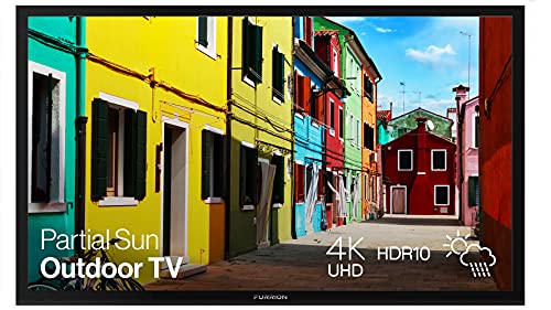 Furrion Aurora 49-inch Partial Sun Outdoor TV (2021 Model)- Weatherproof, 4K UHD HDR LED Outdoor Television with Auto-Brightness Control - FDUP49CBS Furrion Aurora 49-inch Partial Sun Outdoor TV (2021 Model)- Weatherproof, 4K UHD HDR LED Outdoor Television with Auto-Brightness Control - FDUP49CBS