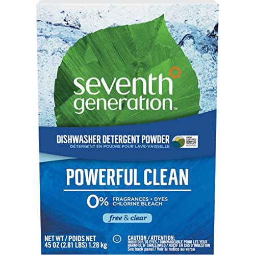 Seventh Generation Dishwasher Detergent Powder, Free & Clear, 45 oz Seventh Generation Dishwasher Detergent Powder, Free & Clear, 45 oz