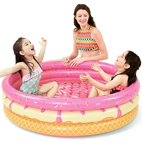 Jasonwell Inflatable Baby Kiddie Pool - Donuts Kids Paddling Pool Toddler Baby Swimming Pool Blow Up Ball Pit Pool Blow Up Infant Wading Pool for Backyard (Pink) Jasonwell Inflatable Baby Kiddie Pool - Donuts Kids Paddling Pool Toddler Baby Swimming Pool Blow Up Ball Pit Pool Blow Up Infant Wading Pool for Backyard (Pink)