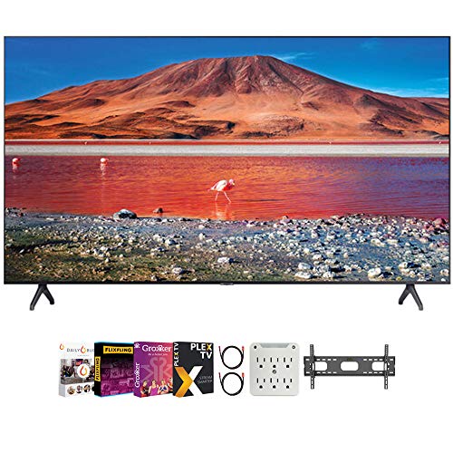 Samsung UN58TU7000 58" 4K Ultra HD Smart LED TV Bundle with Premiere Movies Streaming + 30-70 Inch TV Wall Mount + 6-Outlet Surge Adapter + 2X 6FT 4K HDMI 2.0 Cable Samsung UN58TU7000 58" 4K Ultra HD Smart LED TV Bundle with Premiere Movies Streaming + 30-70 Inch TV Wall Mount + 6-Outlet Surge Adapter + 2X 6FT 4K HDMI 2.0 Cable