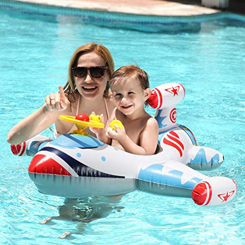 Free Swimming Baby Inflatable Airplane Swimming Float Seat Boat Pool Swim Ring for Toddler(White) Free Swimming Baby Inflatable Airplane Swimming Float Seat Boat Pool Swim Ring for Toddler(White)