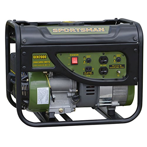 Sportsman GEN2000, 1400 Running Watts/2000 Starting Watts, Gas Powered Portable Generator Sportsman GEN2000, 1400 Running Watts/2000 Starting Watts, Gas Powered Portable Generator